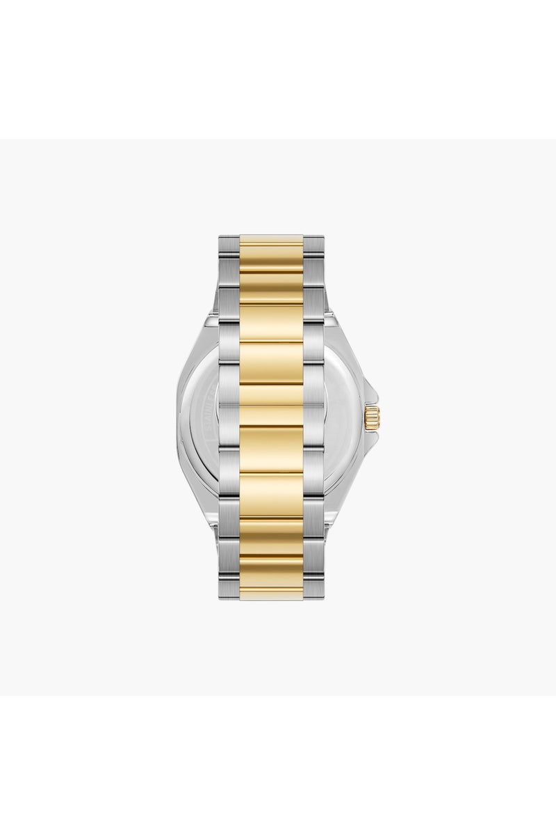 OMAX Metal Analog Watch Two-Tone Bracelet - Image 3